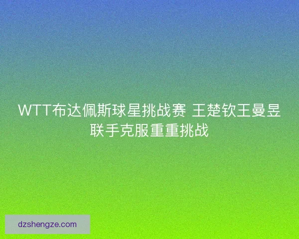 WTT布达佩斯球星挑战赛 王楚钦王曼昱联手克服重重挑战 WTT布达佩斯球星挑战赛 王楚钦王曼昱联手克服重重挑战